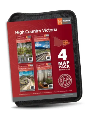 Hema The Victorian High Country Map Pack camp map guide sale waterproof hiking map topographic camping map