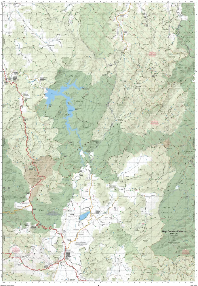 Hema The Victorian High Country - North Eastern Map 1st Edition