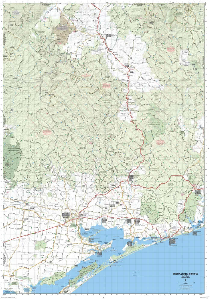 Hema The Victorian High Country - South Eastern Map 1st Edition