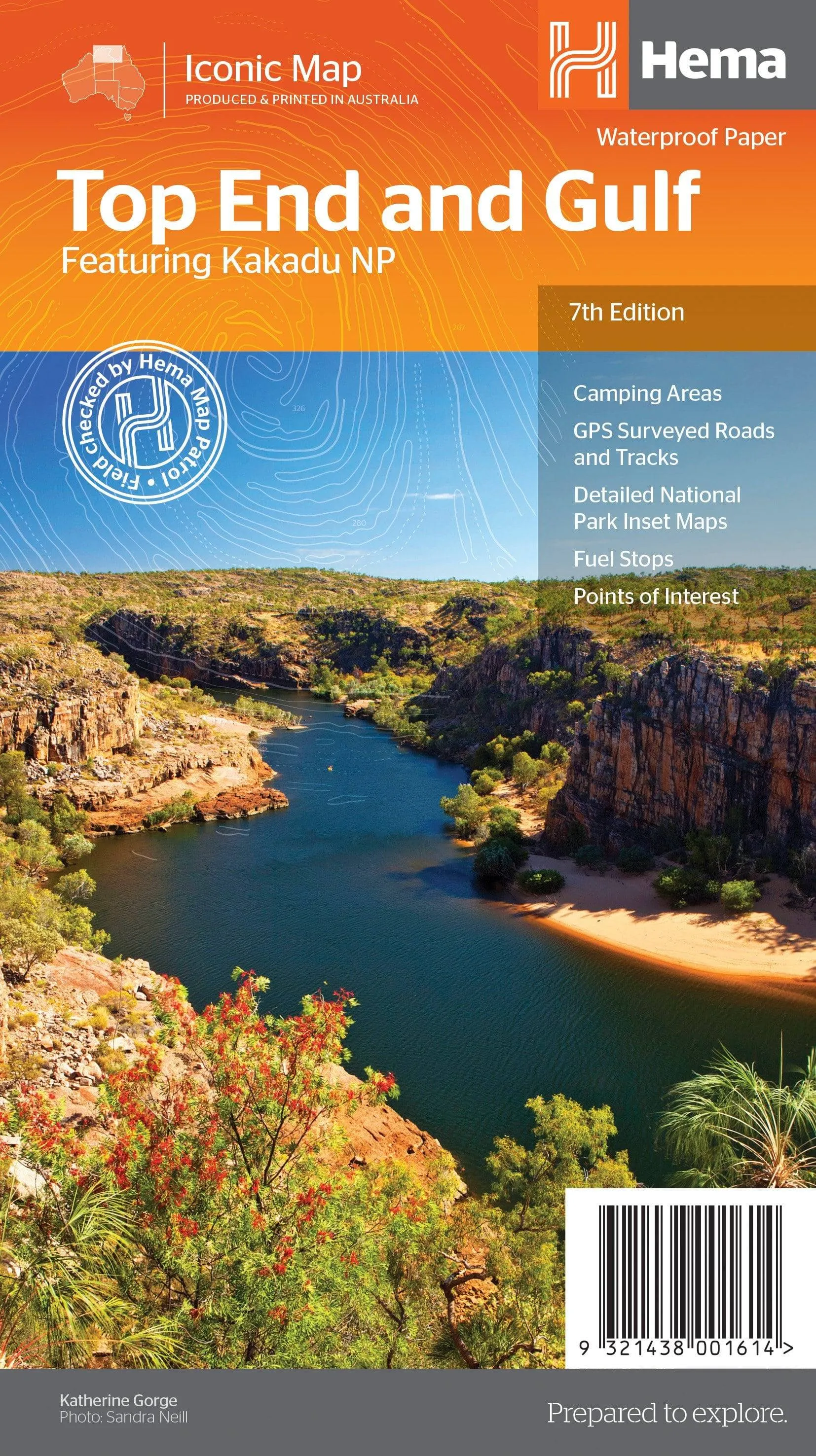 Hema Top End and Gulf Map camp map guide sale waterproof hiking map topographic camping map