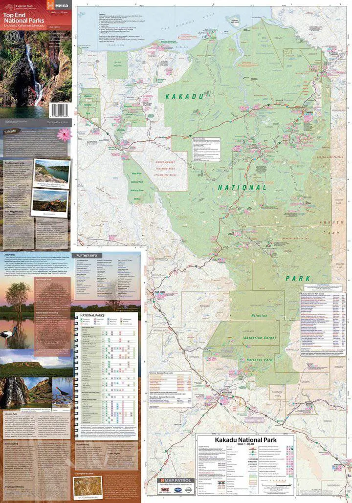 Hema Top End National Parks Map: Litchfield, Katherine & Kakadu 2th Edition