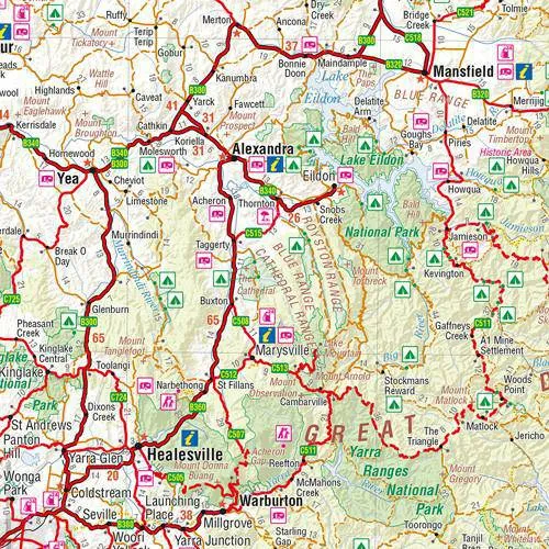 Hema Victoria State Map