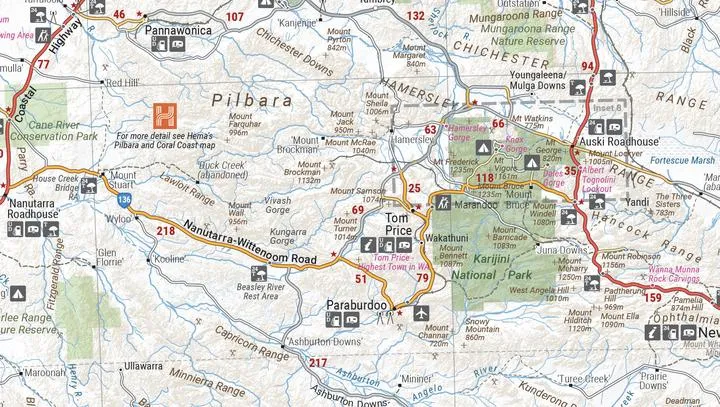 Hema Western Australia Handy Map