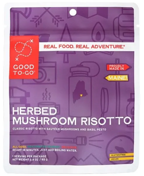 Herbed Mushroom Risotto (1 Person) portable camping kitchen set discount camping cookware kit sale olding camp kitchen box clearance