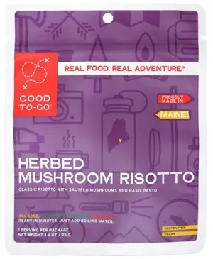 Herbed Mushroom Risotto (1 Person) portable camping kitchen set discount camping cookware kit sale olding camp kitchen box clearance