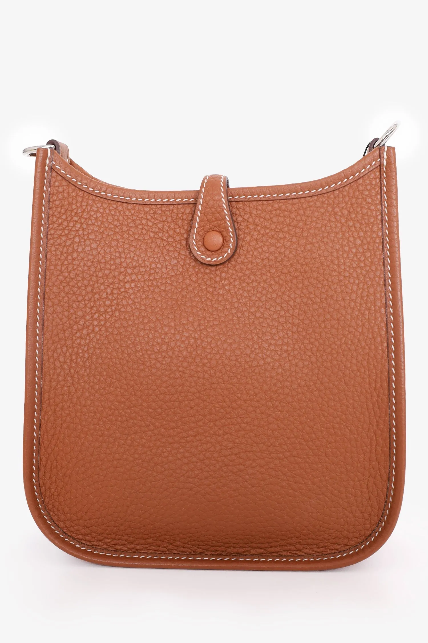 Hermes 2020 Gold Clemence Leather Evelyne TPM Crossbody anti-theft crossbody bags sale