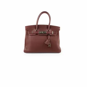Hermes Birkin 30 Vache Liegee Brown - G Square Stamp 2003 Top Handle Bags Cheap