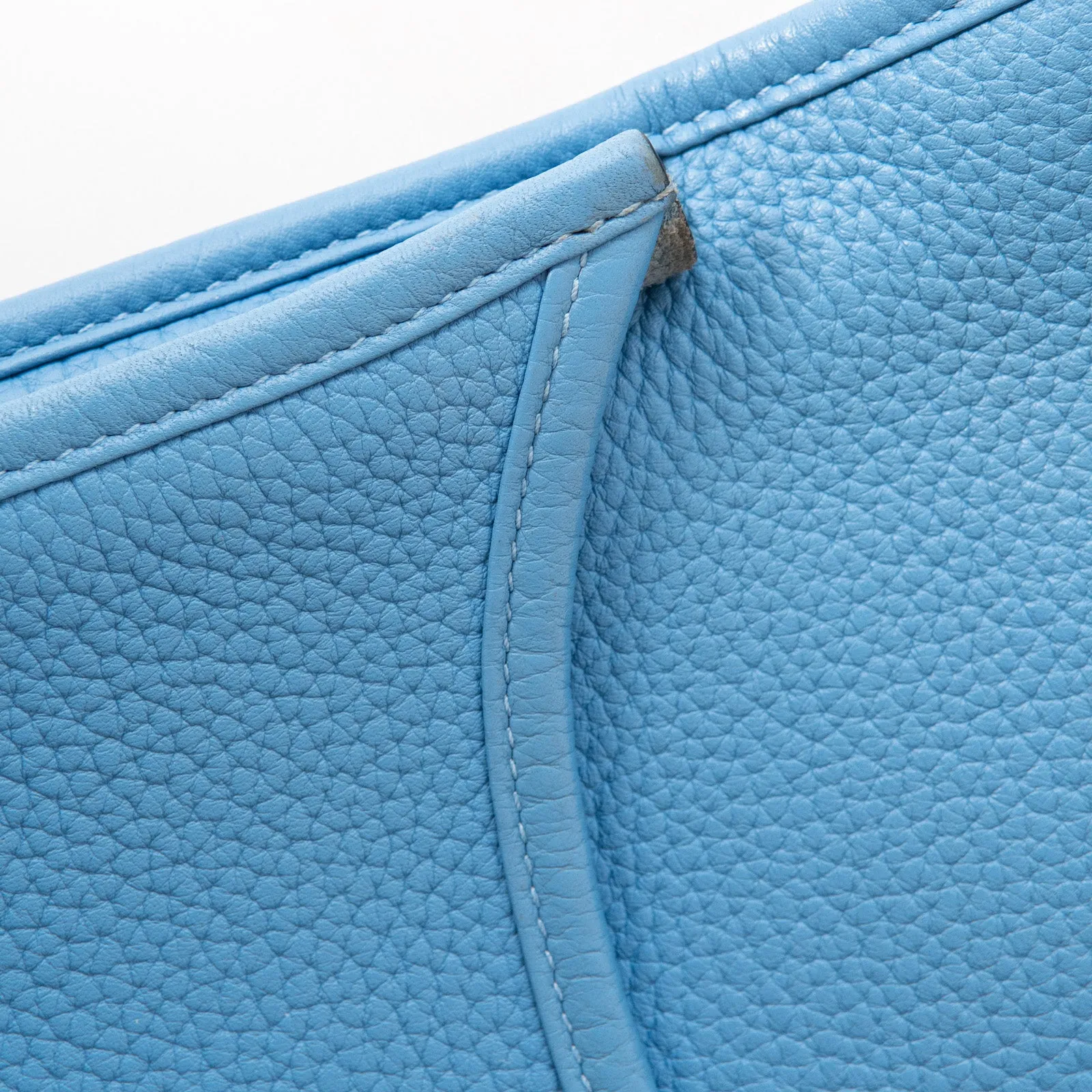 Hermes Blue Jean Leather Evelyne 29 Bag
