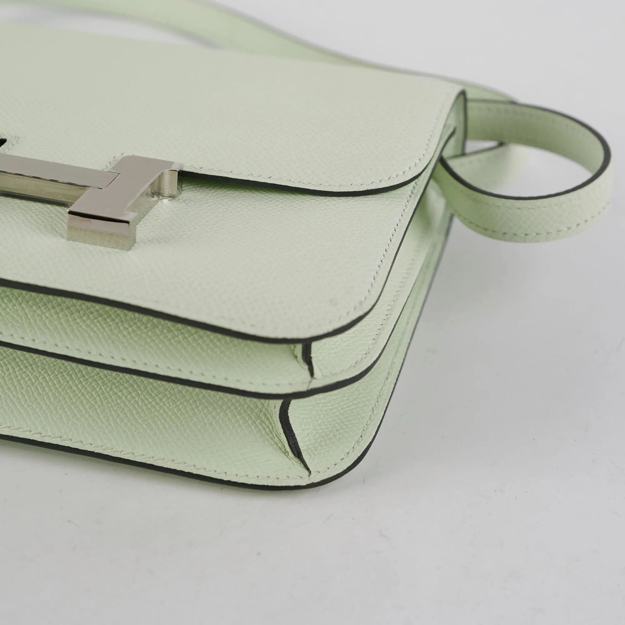 Hermes Constance 18 Mini Vert Fizz Epsom - U Stamp 2022