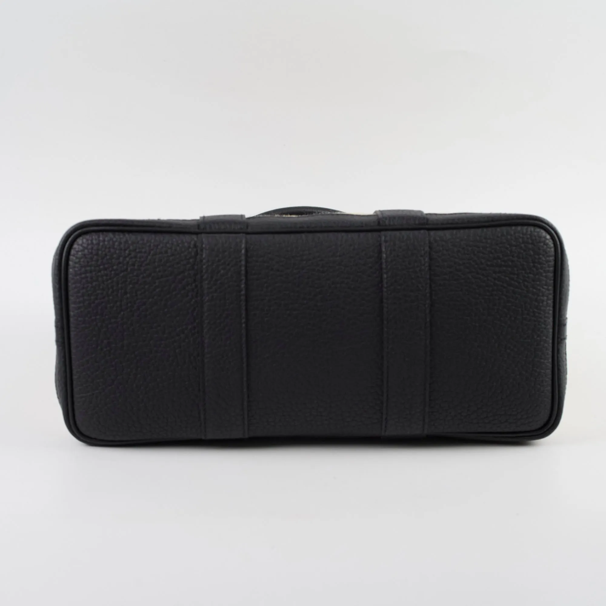 Hermes Garden Party 30 Noir/Beton Canvas B stamp