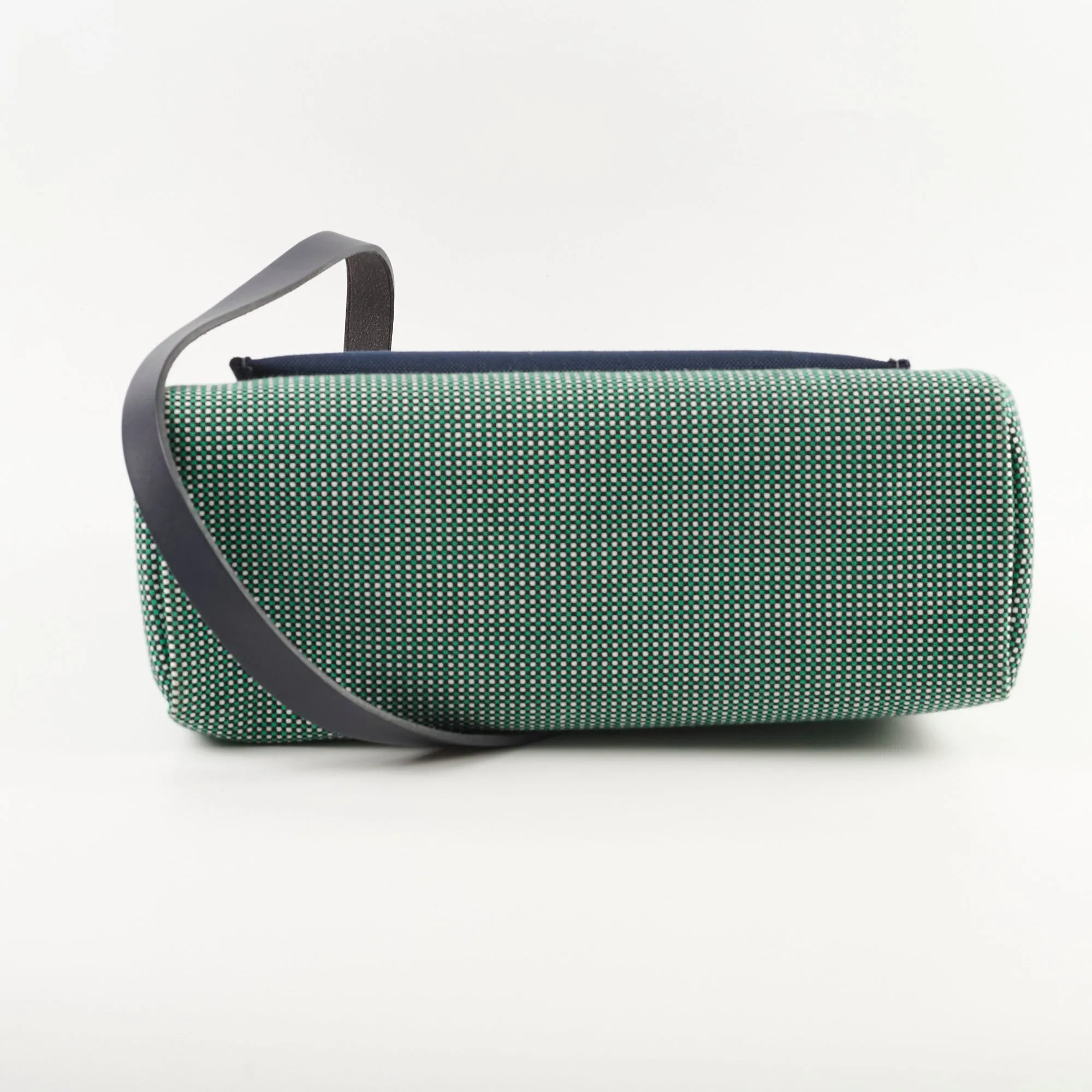 Hermes Herbag Zip 31 Criss Viking Quadrille Dark Green, Navy