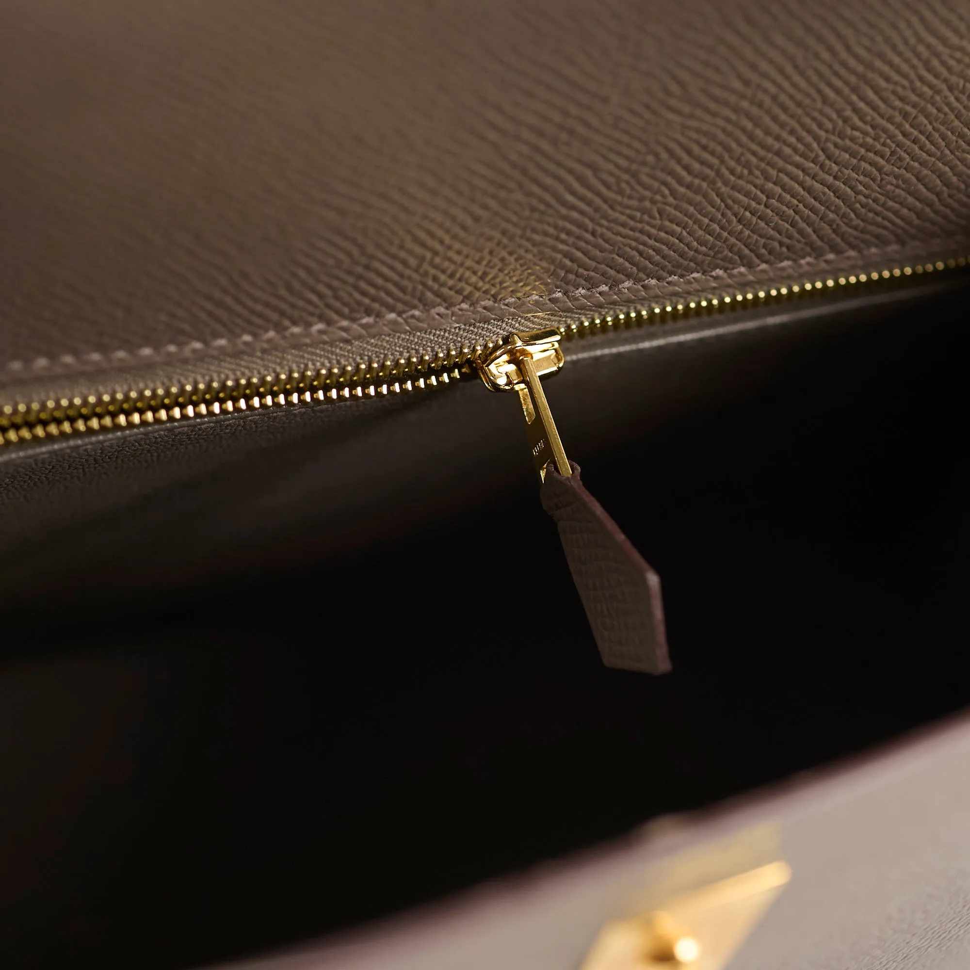 Hermes Kelly 25 Epsom GHW Etain Y Stamp