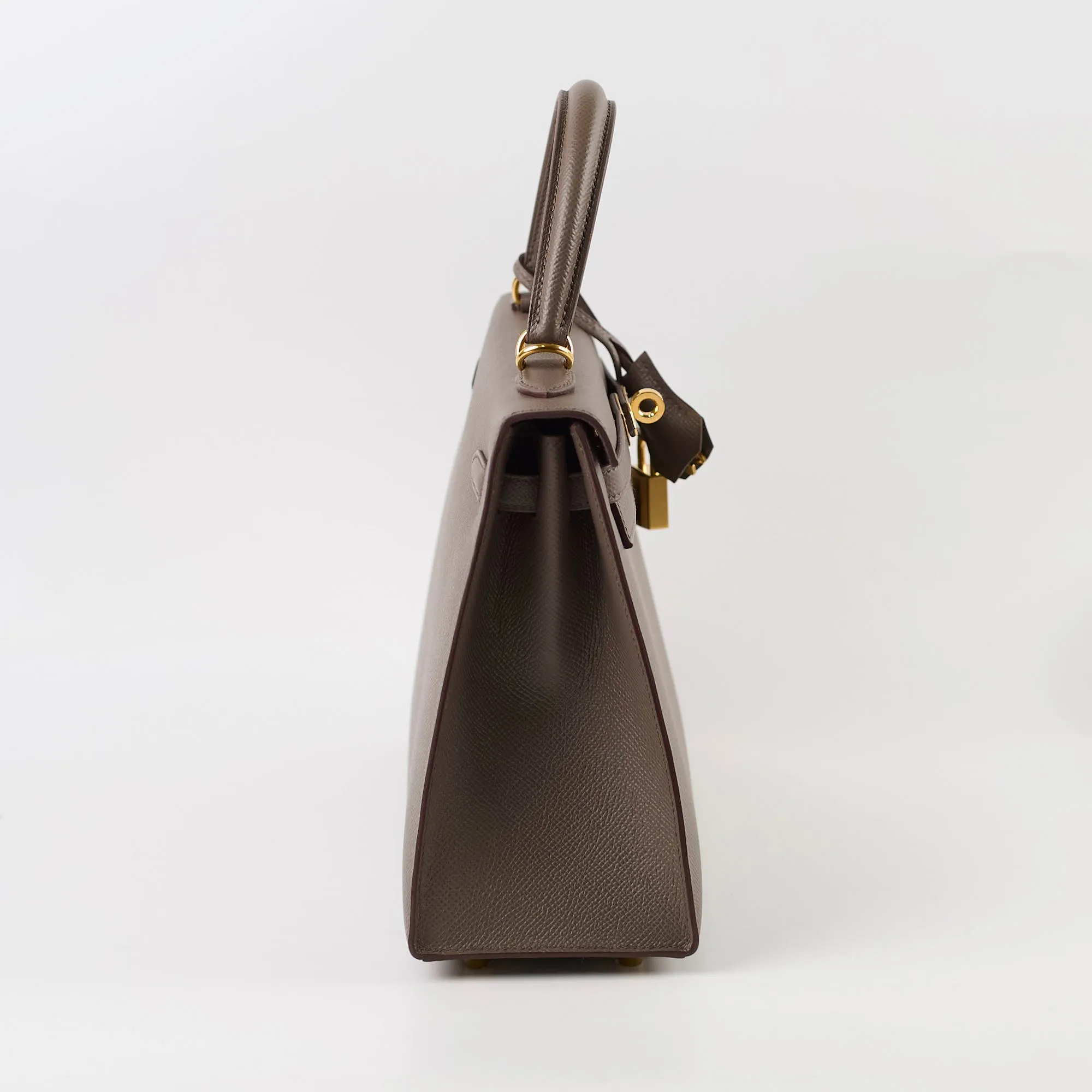 Hermes Kelly 25 Epsom GHW Etain Y Stamp