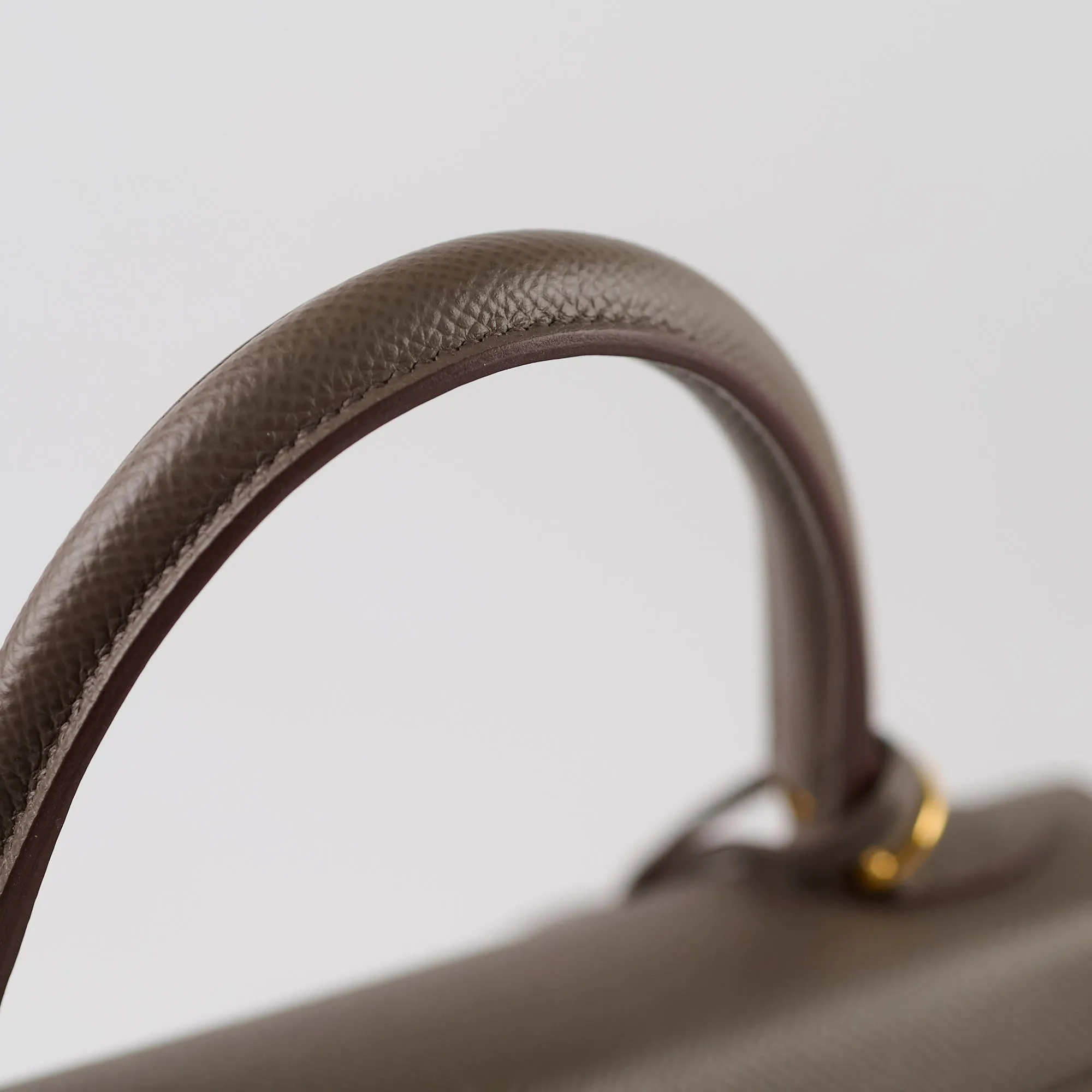 Hermes Kelly 25 Epsom GHW Etain Y Stamp