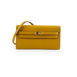 Hermes Kelly To Go Yellow Epsom  - Stamp Z Crossbody Bags Cheap Online