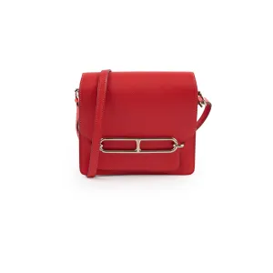 Hermes Mini Roulis Evercolor Red X Stamp Crossbody Bags Cheap Online