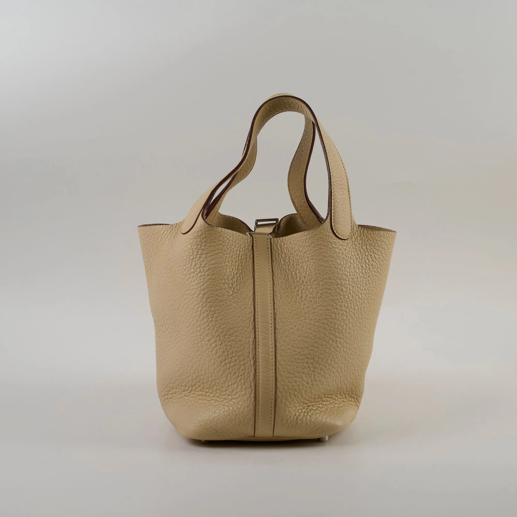 Hermes Picotin 18 (Old Version) Craie Stamp Sqaure L