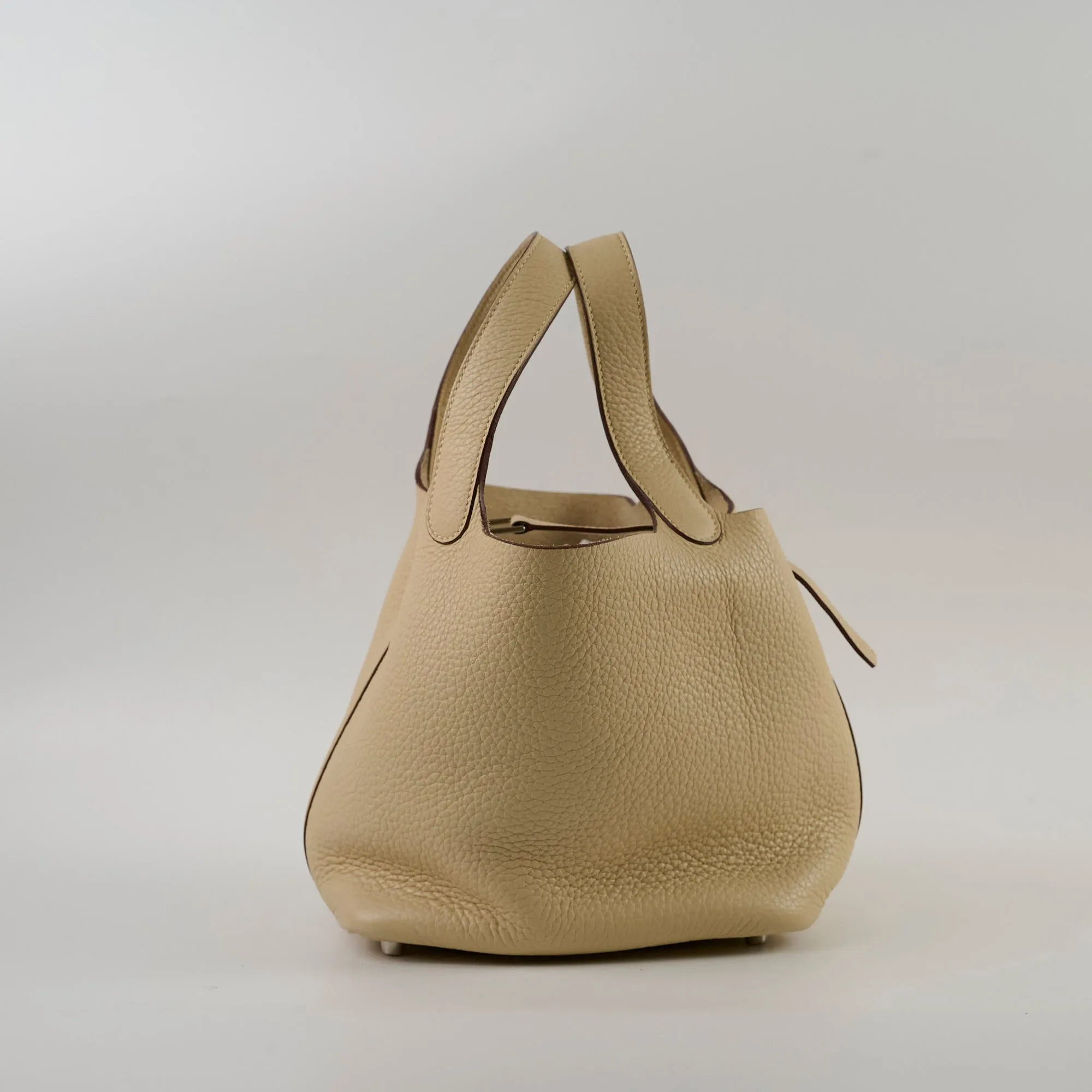 Hermes Picotin 18 (Old Version) Craie Stamp Sqaure L