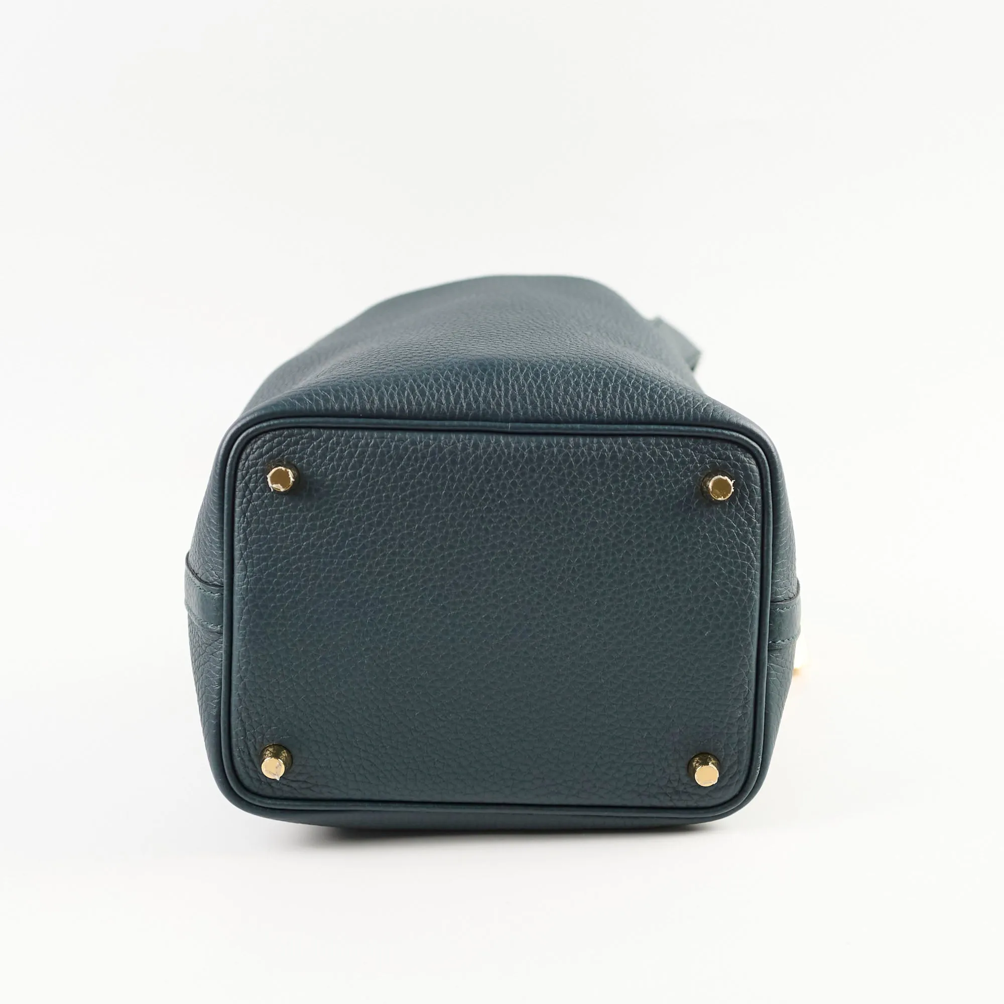 Hermes Picotin 18 Vert Cypres Clemence GHW