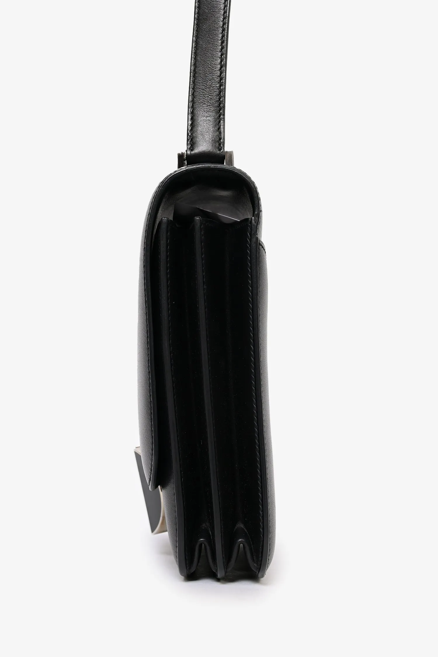 Herm??s 2018 Black Evercolor Leather 2002 20 Crossbody Bag