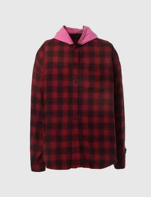 HOODED OVERSIZED SHIRT men's T-shirts