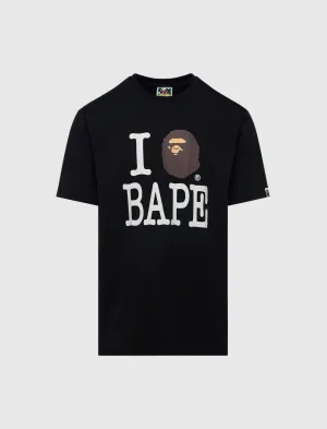 I LOVE BAPE TEE men's T-shirts