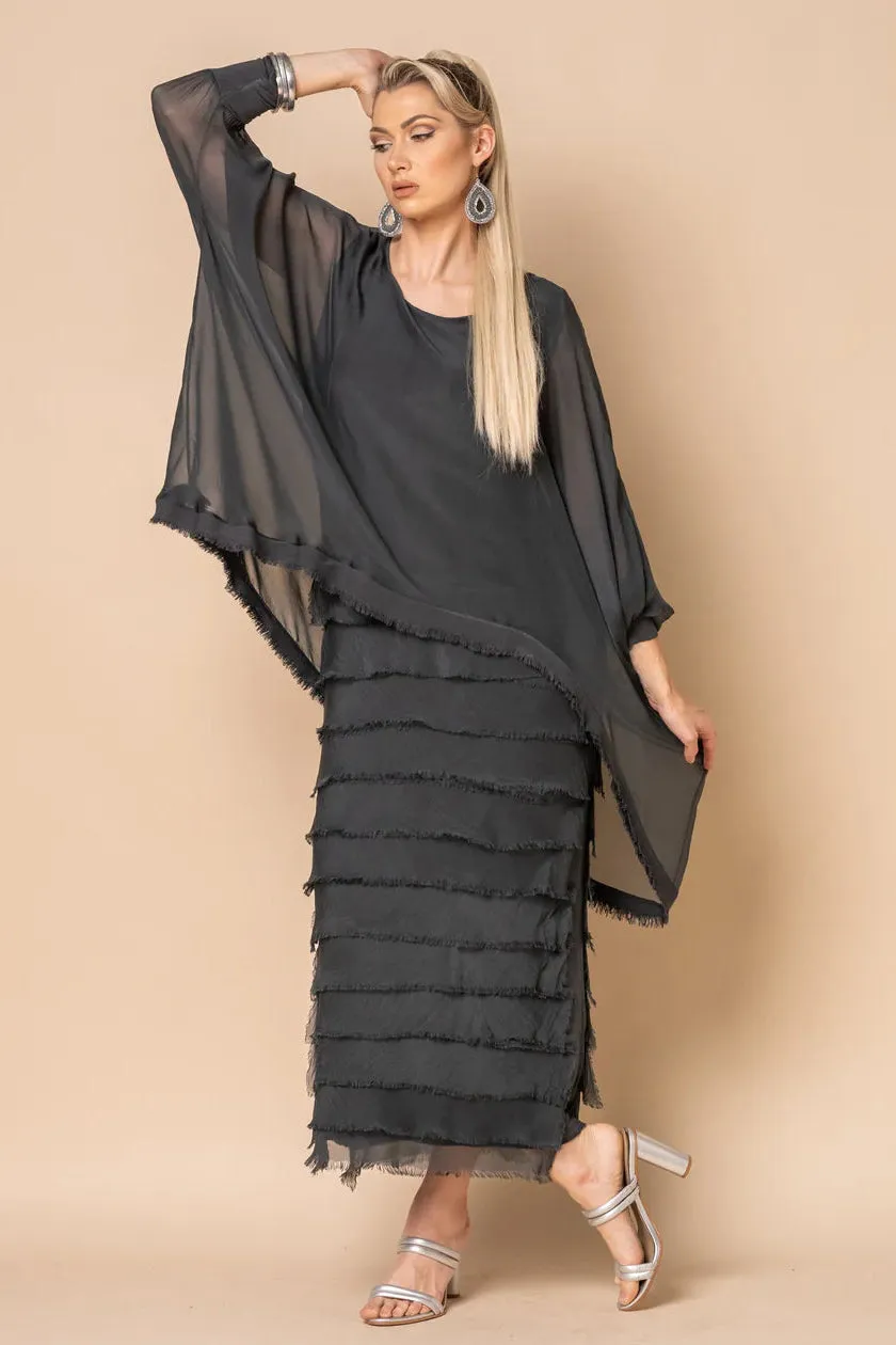 Imagine Fashion - 10IM3862-G Candie Silk Dress