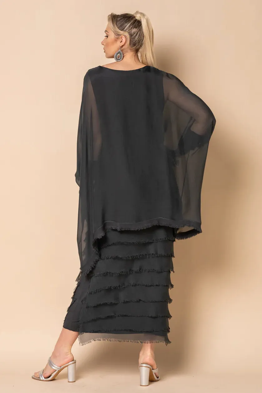 Imagine Fashion - 10IM3862-G Candie Silk Dress