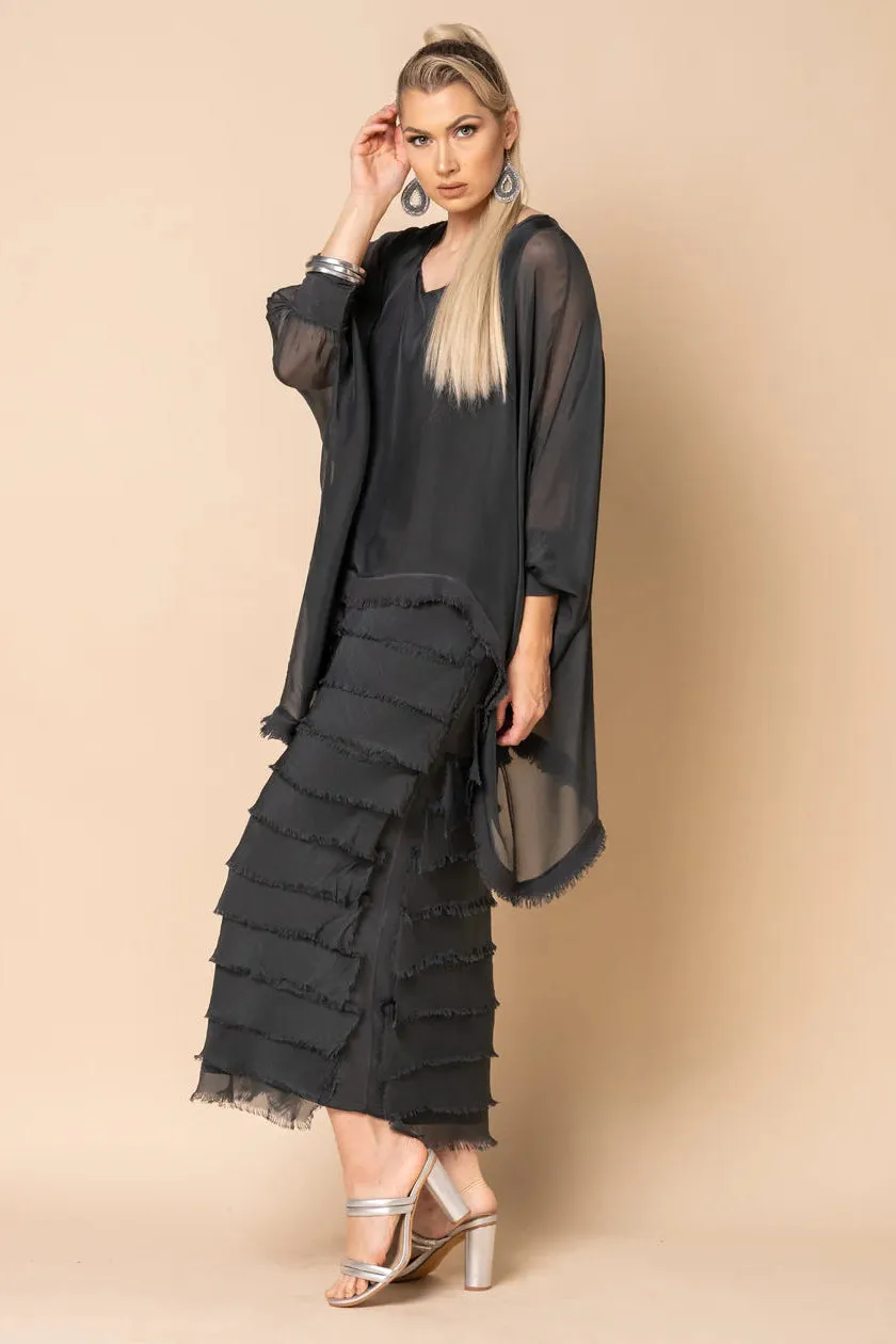 Clothings Imagine Fashion - 10IM3862-G Candie Silk Dress Dresses women dresses dress stores