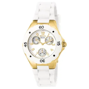 Invicta 18796 Women's Angel Quartz White Dial White Silicone Strap Watch Luxury Quartz Watch Quartz Watch Sale