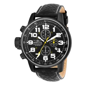 Invicta Men's Chronograph Leather Strap Watch - S1 Rally Lefty Black Dial | 3332 Luxury Quartz Watch Quartz Watch Sale