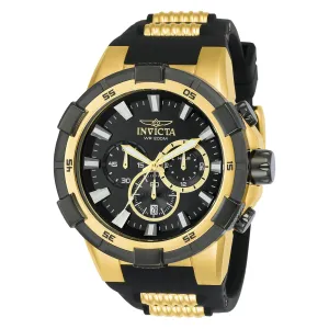 Invicta Men's Chronograph Watch - Aviator Black and Gold Tone Strap | 23693 Luxury Quartz Watch Quartz Watch Sale