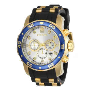 Invicta Men's Chronograph Watch - Pro Diver Silver Dial Steel & Rubber Strap | 17880 Luxury Quartz Watch Quartz Watch Sale
