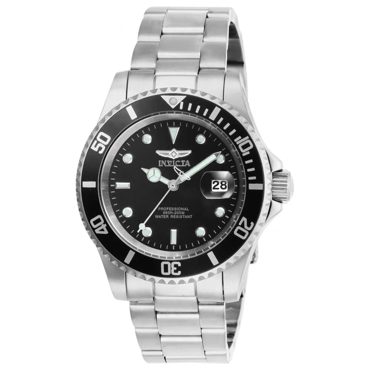Invicta Men's Quartz Watch - Pro Diver Black Dial Stainless Steel Bracelet | 26970 Luxury Quartz Watch Quartz Watch Sale