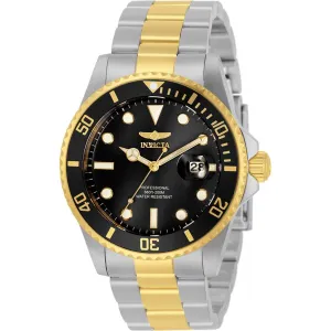 Invicta Men's Quartz Watch - Pro Diver Black Dial Two Tone Steel Bracelet | 33269 Luxury Quartz Watch Quartz Watch Sale