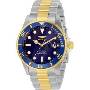 Invicta Men's Quartz Watch - Pro Diver Blue Dial Two Tone Steel Bracelet Dive | 33268 Luxury Quartz Watch Quartz Watch Sale