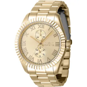Invicta Men's Quartz Watch - Specialty Yellow Gold Stainless Steel Bracelet | 47431 Luxury Quartz Watch Quartz Watch Sale