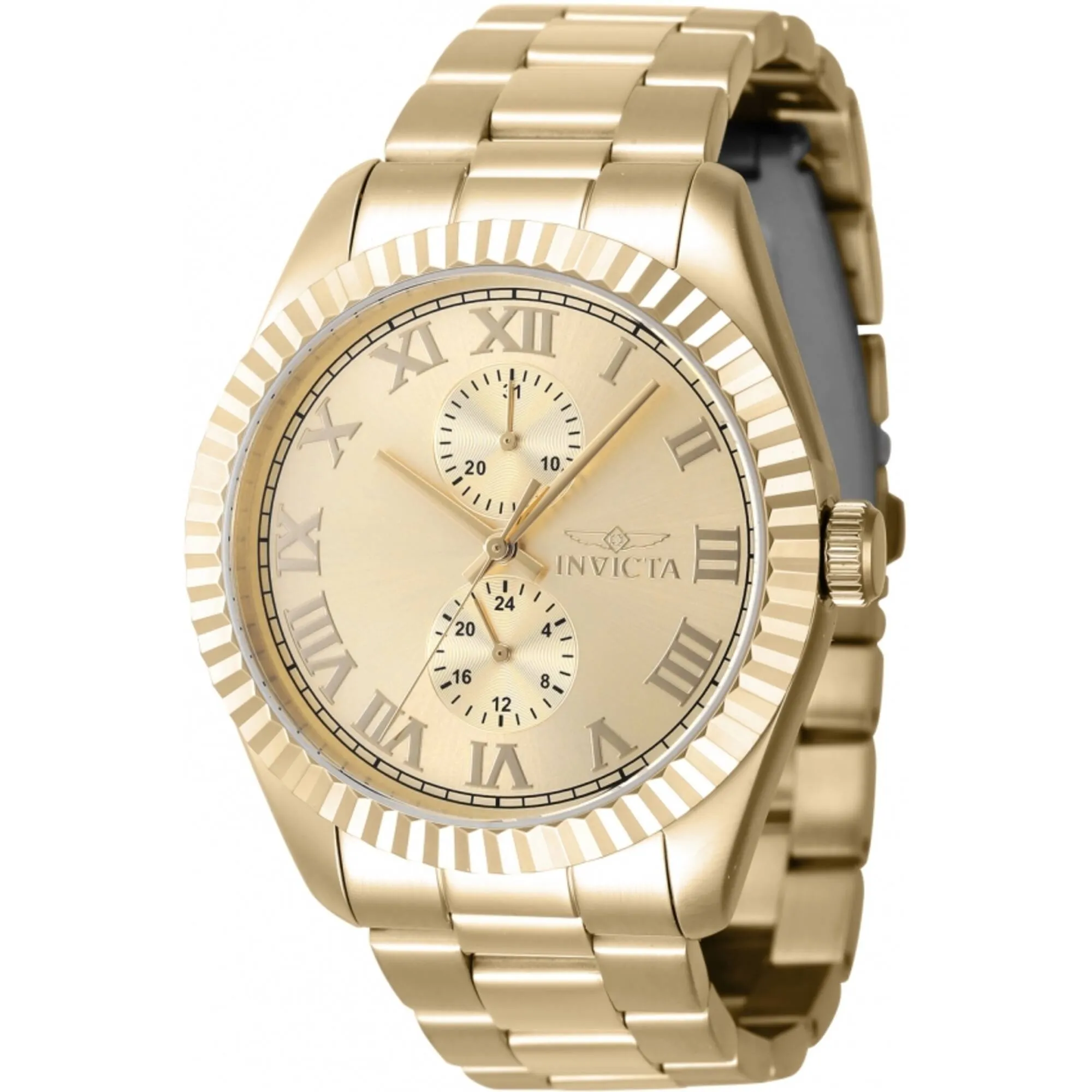 Invicta Men's Quartz Watch - Specialty Yellow Gold Stainless Steel Bracelet | 47431 Luxury Quartz Watch Quartz Watch Sale