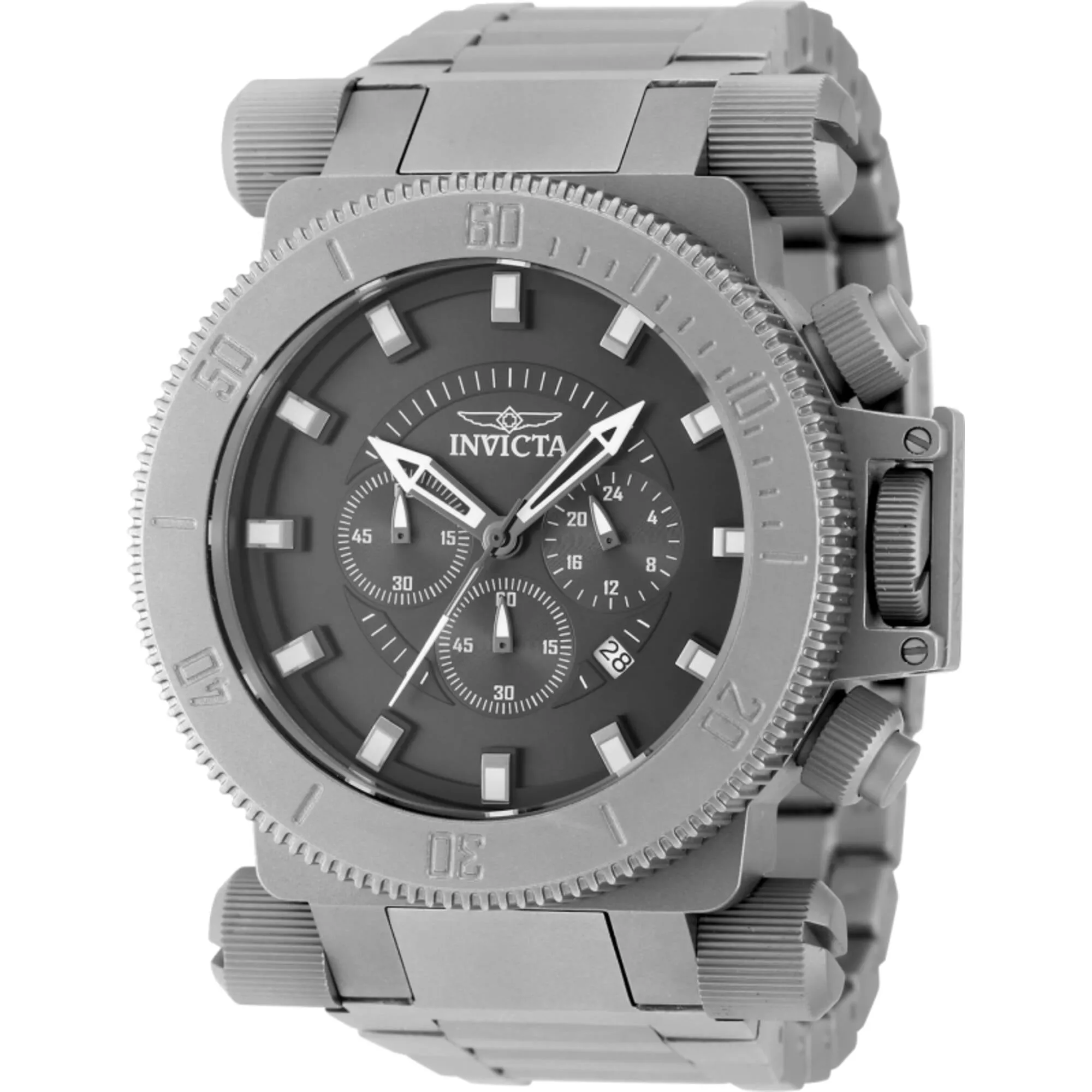 Invicta Men's Watch Coalition Forces Quartz Chrono Black Dial Bracelet 48221 Luxury Quartz Watch Quartz Watch Sale