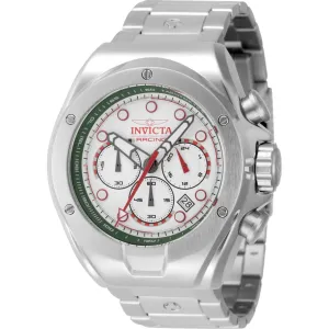 Invicta Men's Watch - Invicta Racing Chrono Green and White Dial Bracelet | 47746 Luxury Quartz Watch Quartz Watch Sale