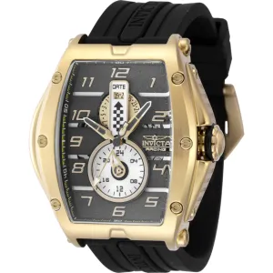 Invicta Men's Watch - Invicta Racing Quartz Yellow Gold Case Black Strap | 47386 Luxury Quartz Watch Quartz Watch Sale