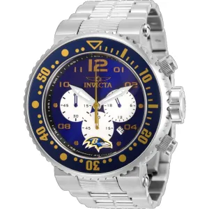 Invicta Men's Watch - NFL Baltimore Ravens Chronograph Purple and White Dial | 30257 Luxury Quartz Watch Quartz Watch Sale