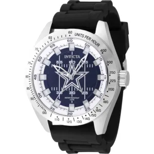 Invicta Men's Watch - NFL Dallas Cowboys White and Blue Dial Silicone Strap | 47857 Luxury Quartz Watch Quartz Watch Sale