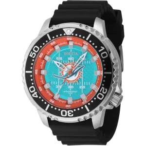Invicta Men's Watch - NFL Miami Dolphins Light Blue and Orange Dial Strap | 48102 Luxury Quartz Watch Quartz Watch Sale