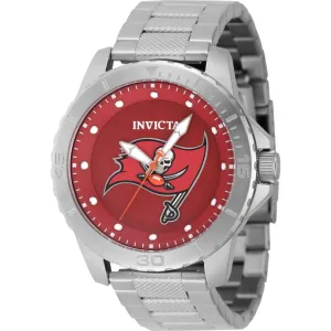 Invicta Men's Watch - NFL Tampa Bay Buccaneers Quartz Red Dial Steel Bracelet | 48090 Luxury Quartz Watch Quartz Watch Sale