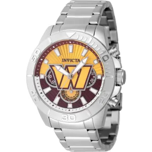 Invicta Men's Watch - NFL Washington Commanders Dark Red and Yellow Dial | 47947 Luxury Quartz Watch Quartz Watch Sale