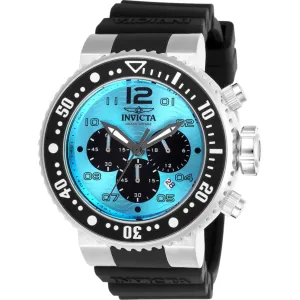 Invicta Men's Watch - Pro Diver Chronograph Turquoise and Black Dial Strap | 26735 Luxury Quartz Watch Quartz Watch Sale
