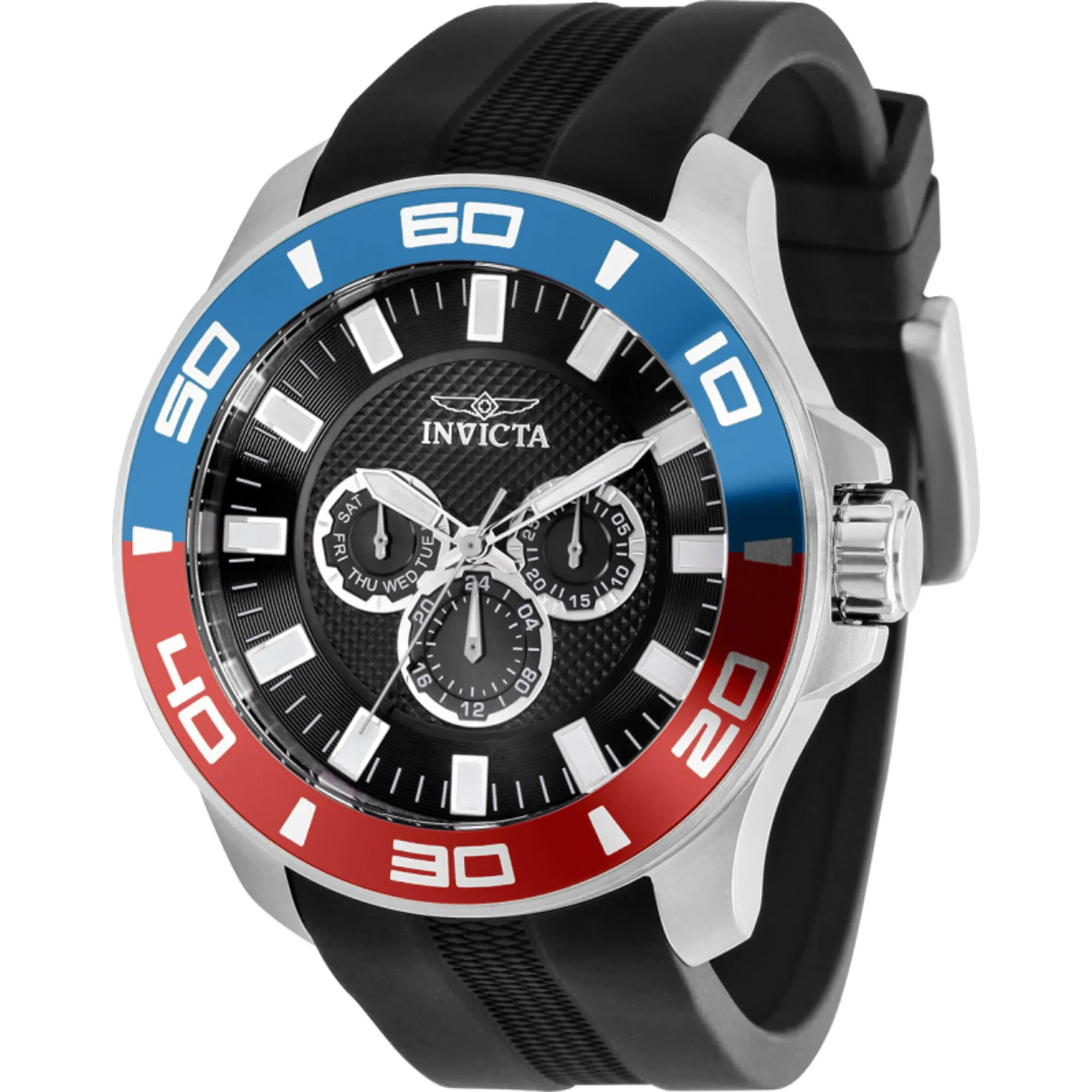 Invicta Men's Watch - Pro Diver Quartz Chronograph Black Dial Silicone Strap | 35740 Luxury Quartz Watch Quartz Watch Sale