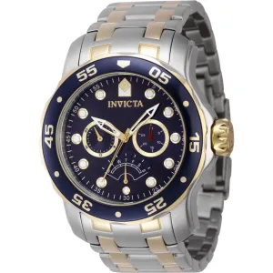 Invicta Men's Watch - Pro Diver Quartz Rotating Bezel Blue Dial TT Bracelet | 47001 Luxury Quartz Watch Quartz Watch Sale