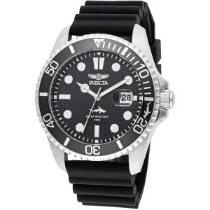 Invicta Men's Watch - Pro Diver Rotating Bezel Black Dial Silicone Strap | 47161 Luxury Quartz Watch Quartz Watch Sale